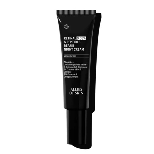 Allies Of Skin 0.05% Retinal & Peptides Repair Night Cream Крем нічний антивіковий з ретиналем 48ml