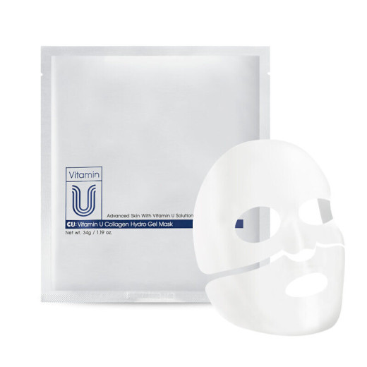 CUskin Vitamin U Collagen Hydro Gel Mask Гідрогелева маска подвійної дії для наповнення та сяйва шкіри
