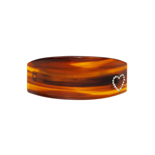 EMI JAY Ponytail Barrette in Tortoise Heart