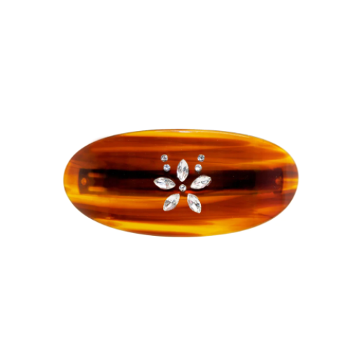 EMI JAY Ponytail Barrette in Tortoise Gardenia