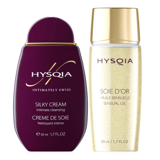 Hysqia SILKY CREAM + SOIE D’OR Освежающий и успокаивающий крем для интимной зоны + Чувственное масло
