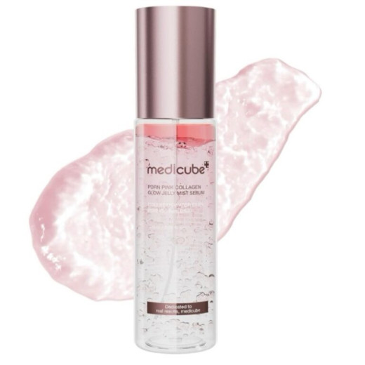 Medicube PDRN Pink Collagen Glow Jelly Mist Serum Сыворотка-спрей для сияния с полинуклеотидами и коллагеном 100 ml
