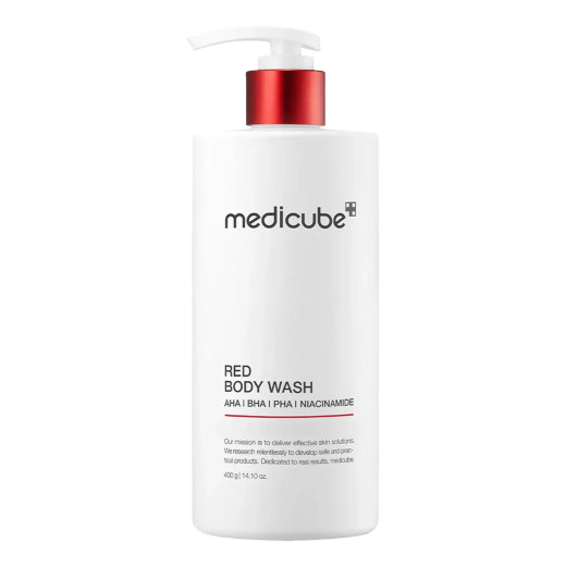 Medicube Red Acne Body Wash Противовоспалительный гель для душа с кислотами 400ml