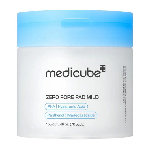 Medicube Zero Pore Pad Mild Пилинг-педи с глюконолактоном и мадекассосидом для чувствительной кожи 70шт