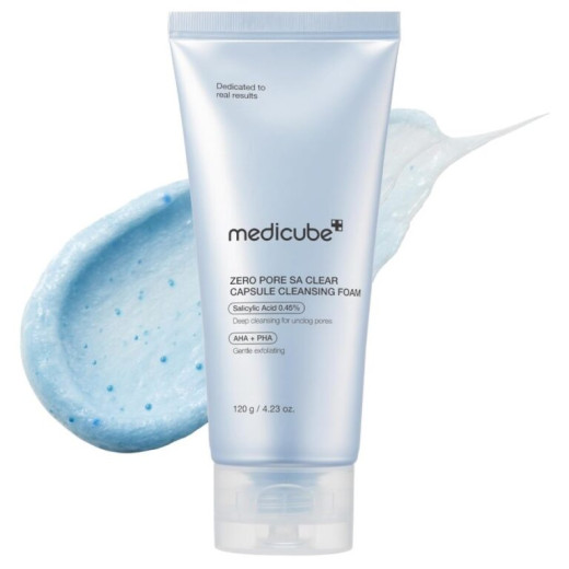 Medicube Zero Pore SA Clear Capsule Cleansing Foam Очищающая пенка для умывания с капсулами для сужения пор 120ml