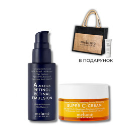 <b>Melume</b><br>vitamin c + retinol set
