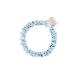 MON MOU SILK SLIM SCRUNCHIE BABY BLUE Тонка шовкова резинка