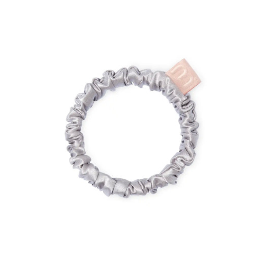 MON MOU Тонкая резинка из натурального шелка Жемчужно-серый (PEARL GRAY)