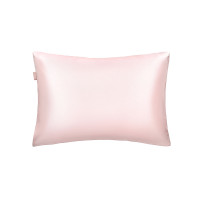 MON MOU SOFT SILK PILLOWCASE PINK Шелковое наволочка с сатином