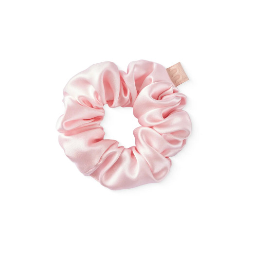 MON MOU Объемная резинка из натурального шелка Розовый