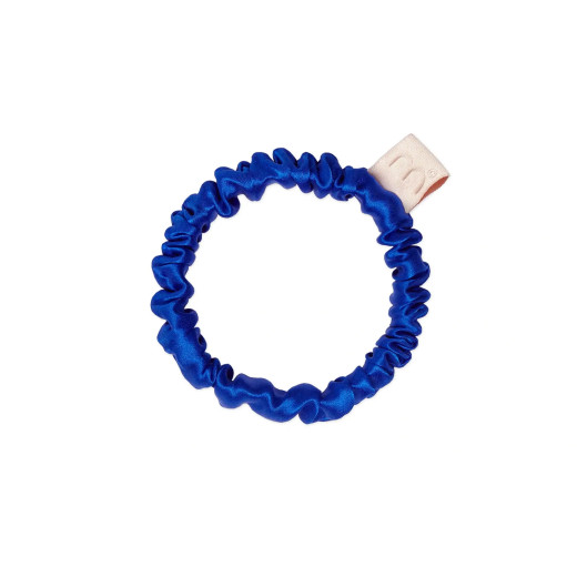 MON MOU Тонкая резинка из натурального шелка Синий Электрик