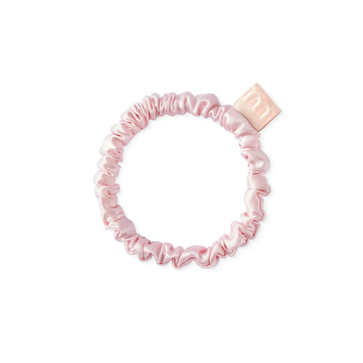 MON MOU Тонкая резинка из натурального шелка Розовый