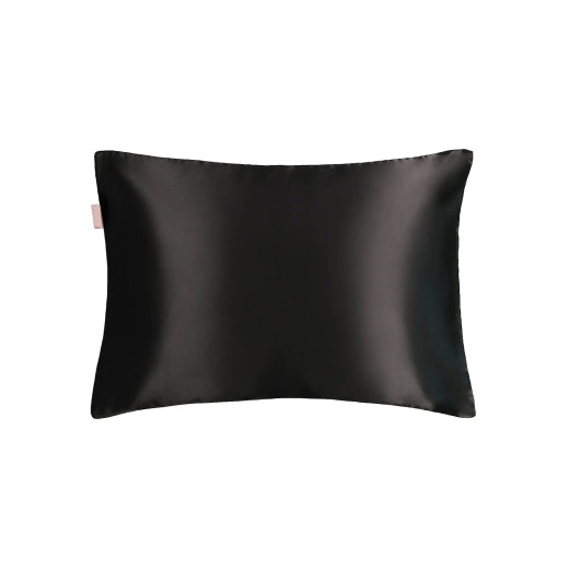 MON MOU SOFT SILK PILLOWCASE BLACK Шовкова наволочка з сатином