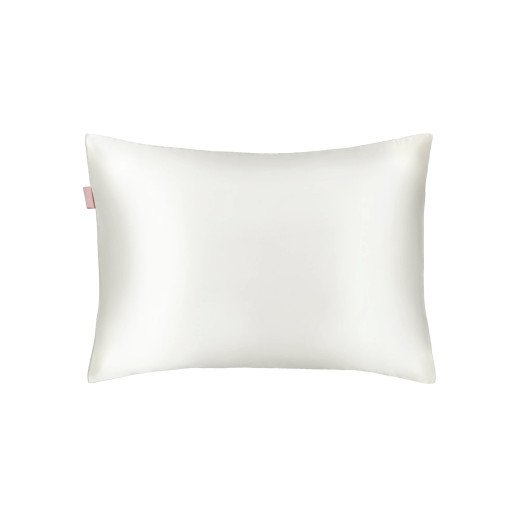 MON MOU SOFT SILK PILLOWCASE IVORY Шелковое наволочка с сатином