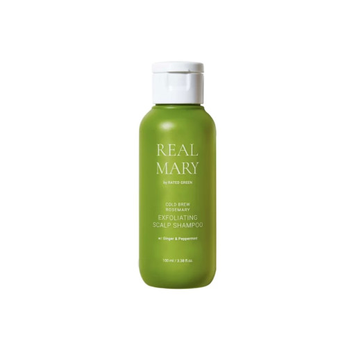 RATED GREEN Real Mary Cold Brewed Rosemary Exfoliating Scalp Shampoo Шампунь с соком розмарина 100ml