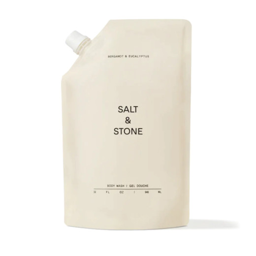 SALT & STONE Антиоксидантный гель для душа с ароматом бергамота и хиноки (рефил)