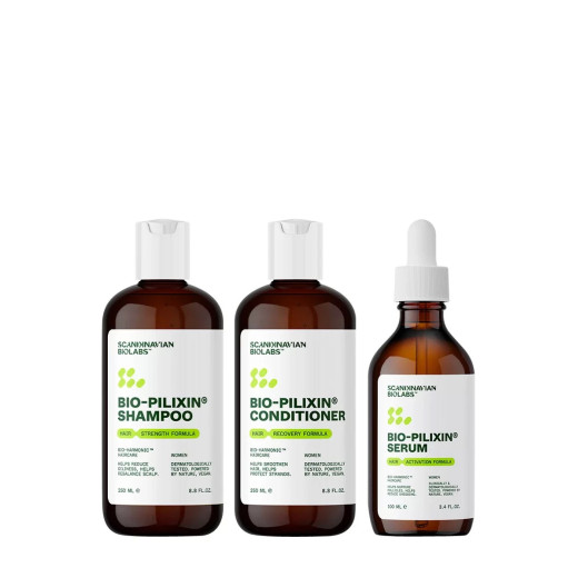 Scandinavian Biolabs Bio-Pilixin Hair Growth Routine for Women Набор для роста женских волос