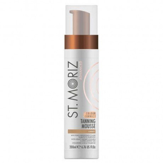 St.Moriz Автобронзат-мус для світлої шкіри Advanced Colour Correcting Mousse Light 200ml